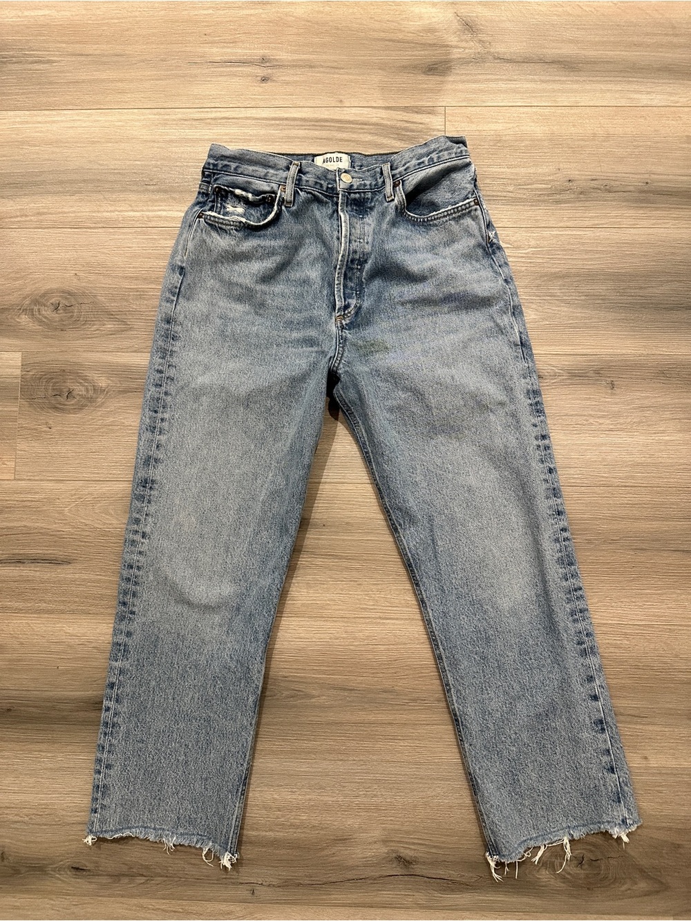 Agolde 90's Pinch High Waist Jeans - Raw Hem